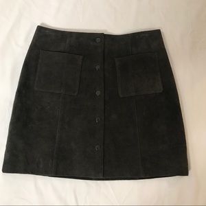 NWT Just Female Genuine Suede Skirt S M